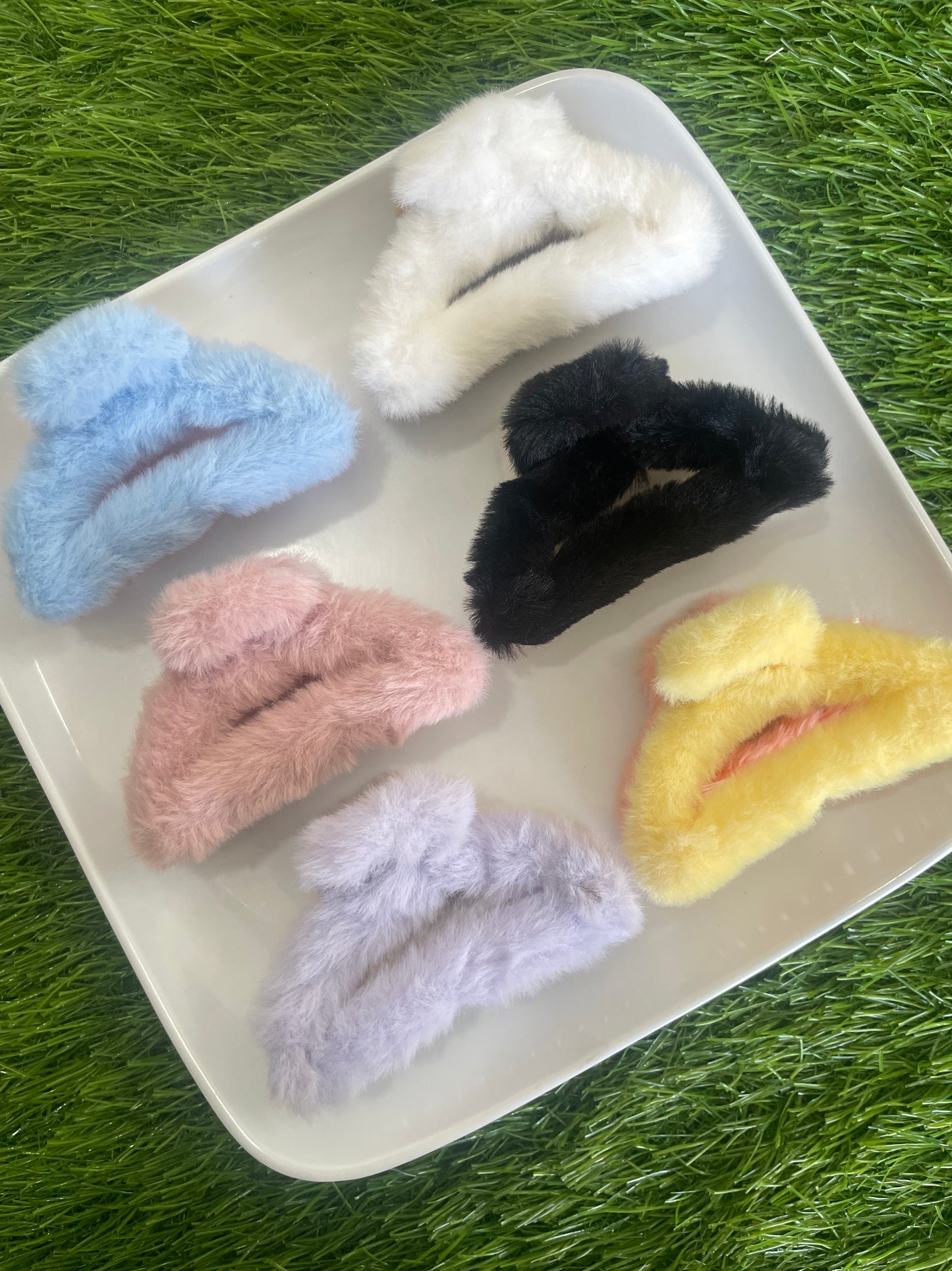 Dual Colour Velvet Hair Clutchers