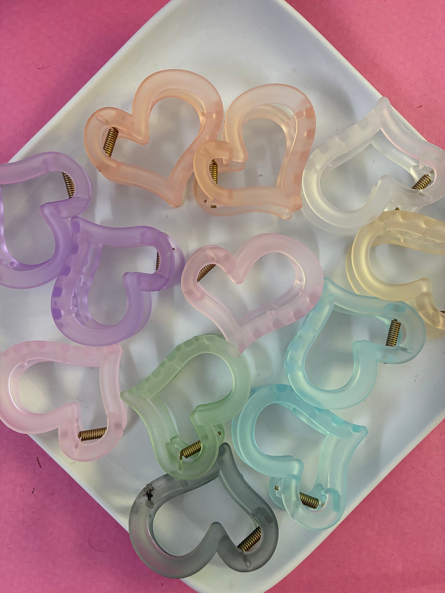 Icy Heart Shape Hair Clutchers