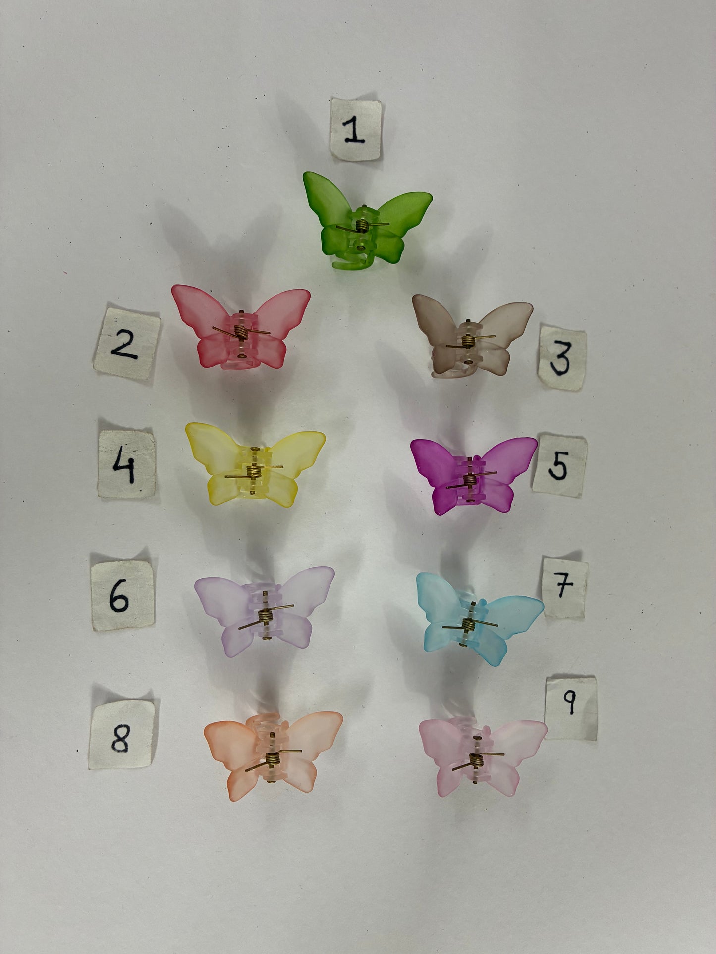 Mini Icy Matte Butterfly Hair Clutchers