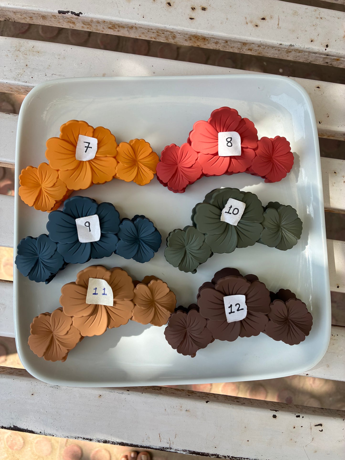 Floral Hair Clutchers