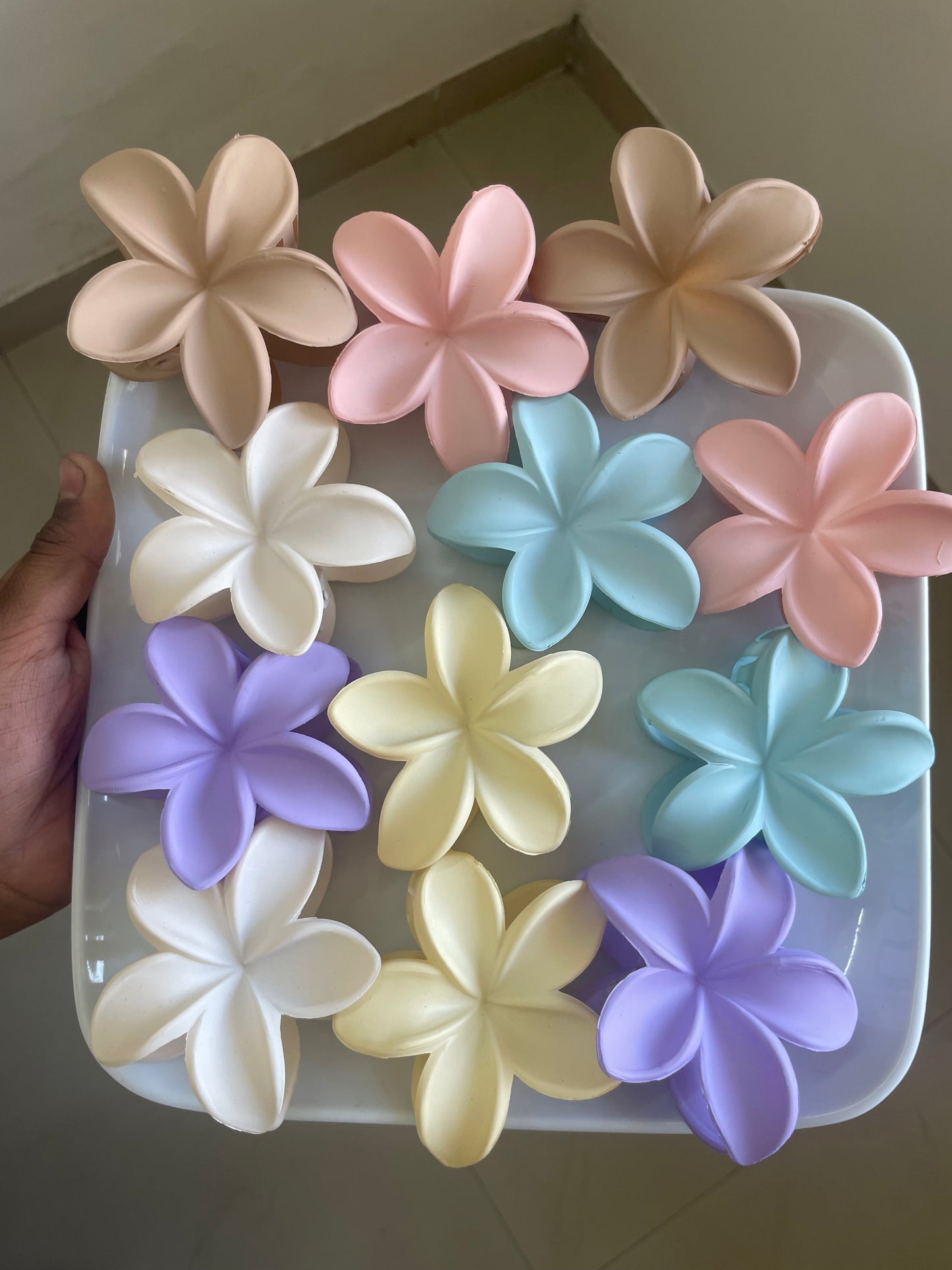 Floral Matte Hair Clutchers