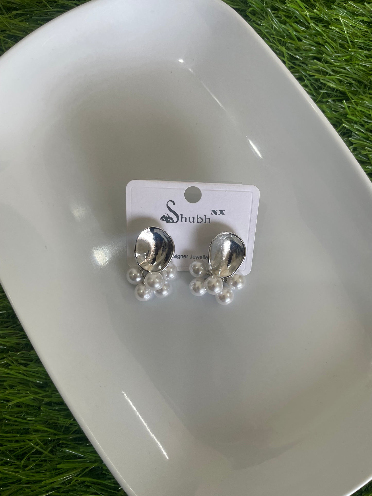 Pearl Silver Earrings