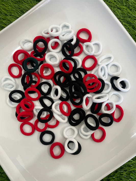 Mini Black Red & White Rubber Band Bottle