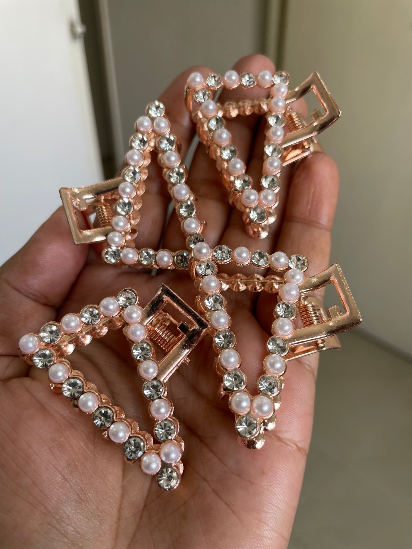 Pearl & Diamond Hair Clutchers