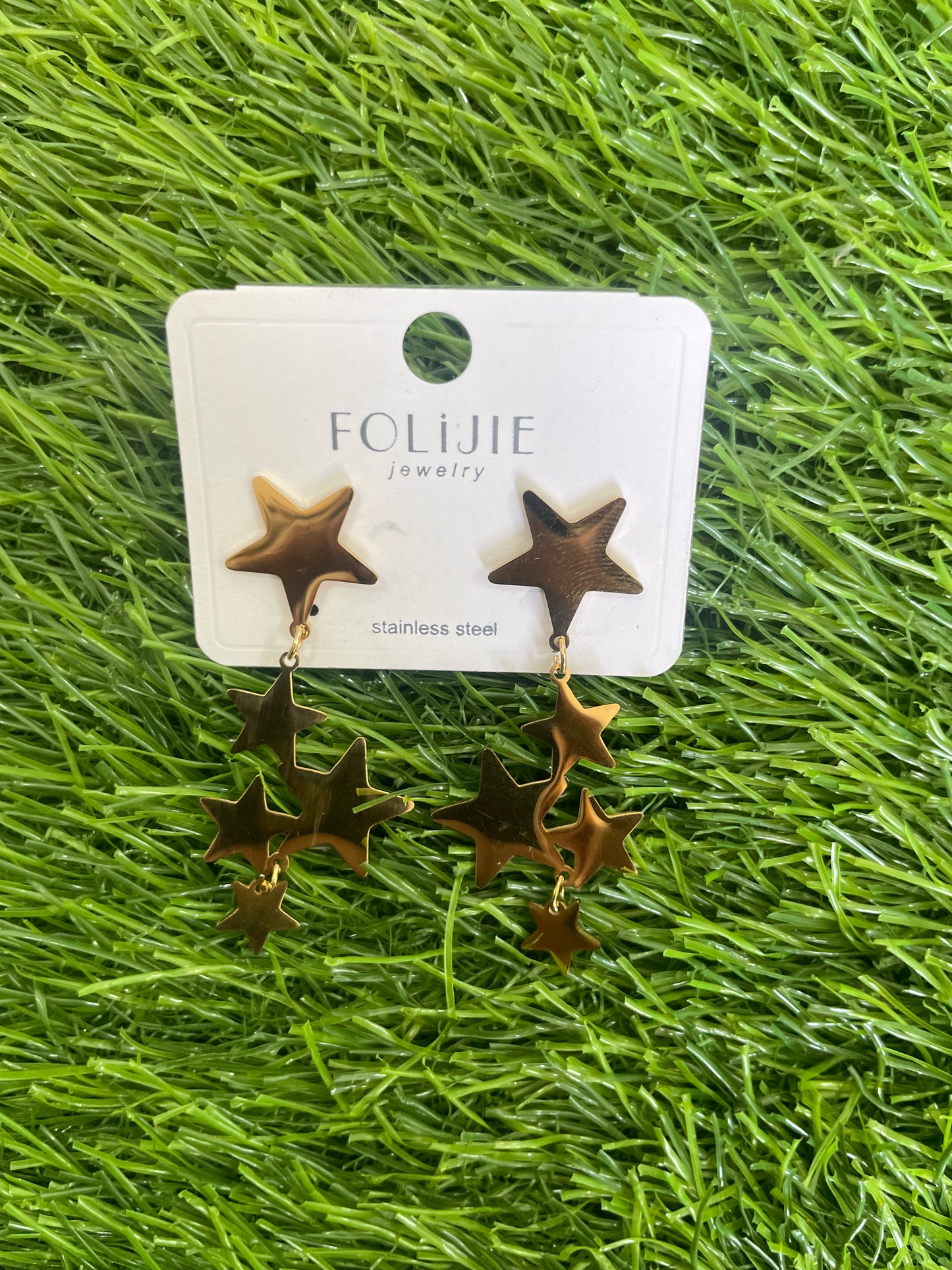 Golden Star Earrings