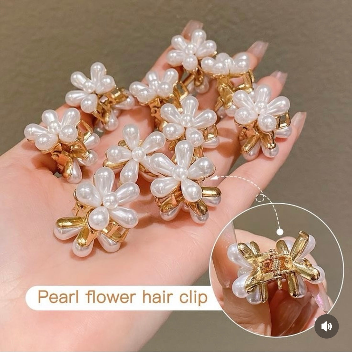 Pearl Mini Hair Clutchers