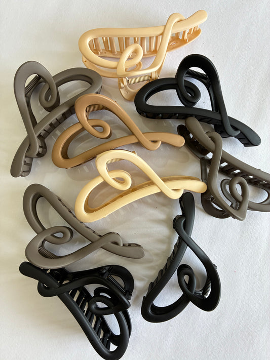 Swirl Matte Hair Clutchers