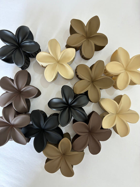 Floral Matte Hair Clutchers