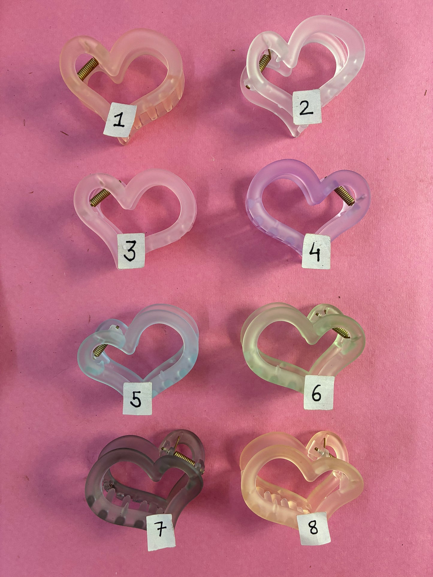 Icy Heart Shape Hair Clutchers