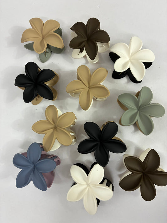 Floral Dual Matte Hair Clutchers