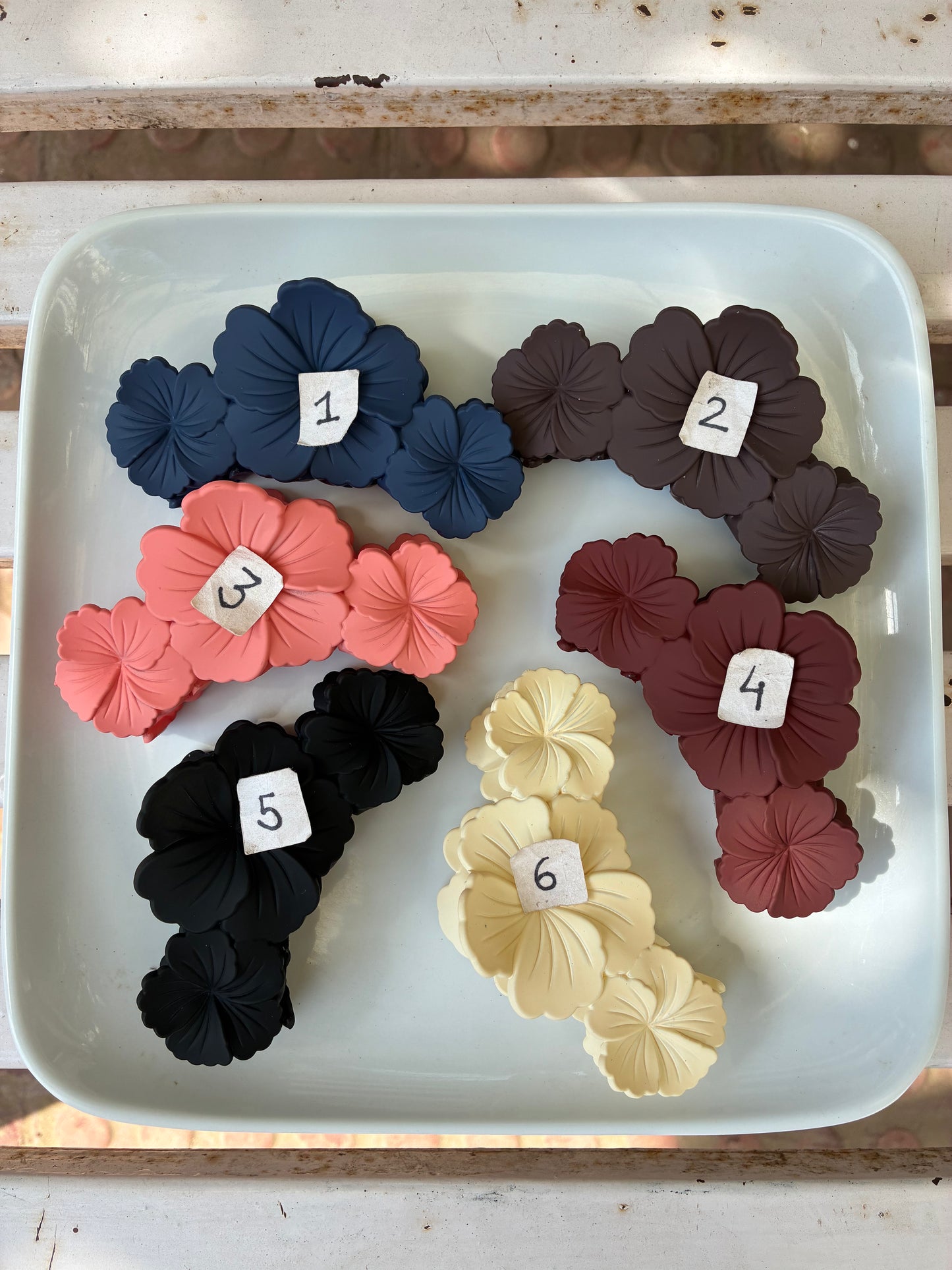 Floral Hair Clutchers