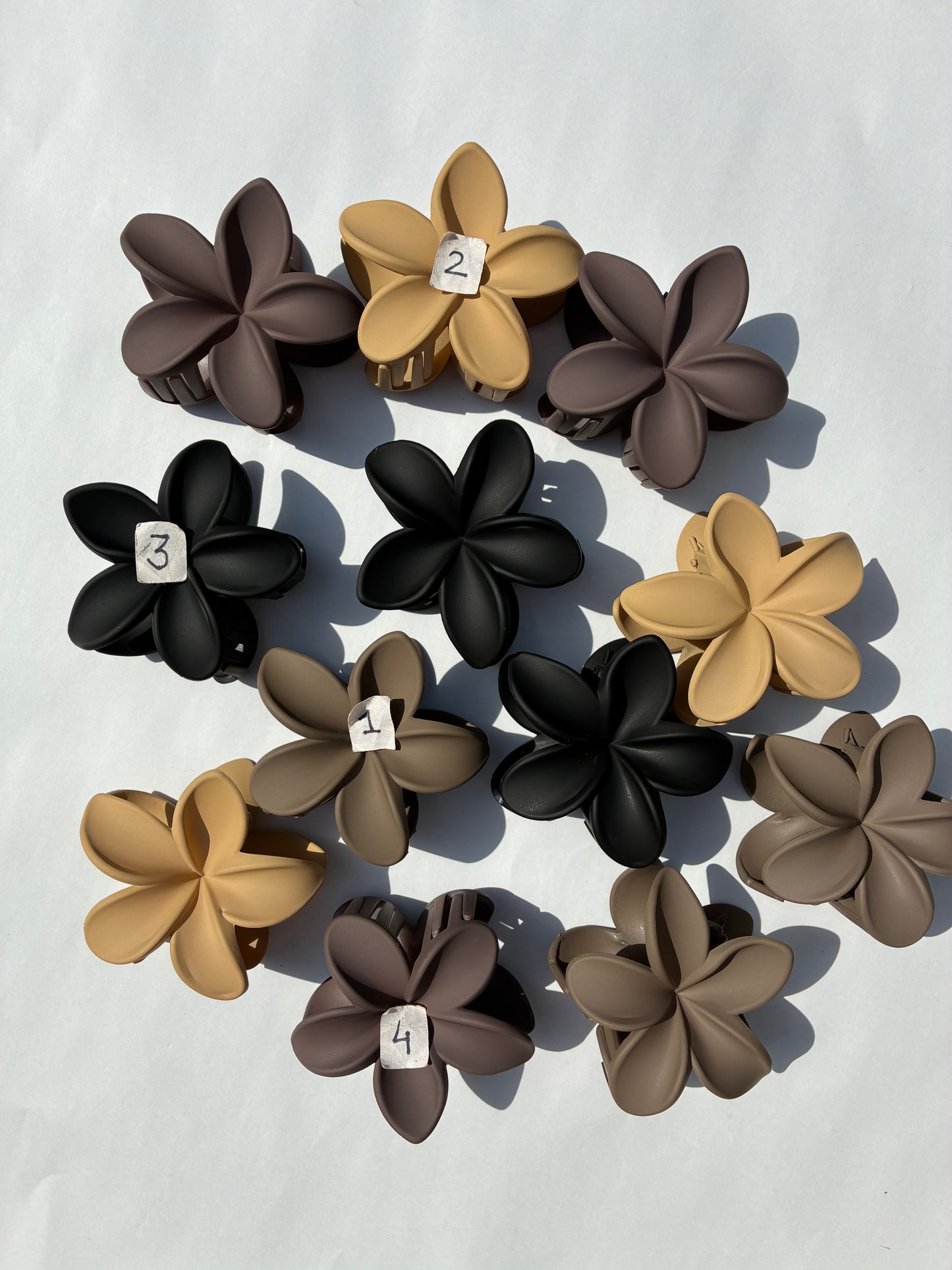 Floral Matte Hair Clutchers