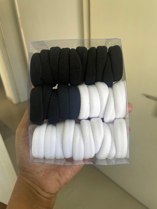 Black & White Rubber Band